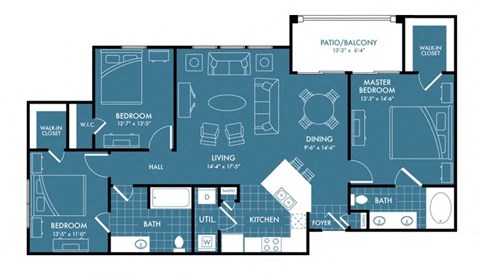 TEWii C1 Floor plan at Retreat at Magnolia, Magnolia